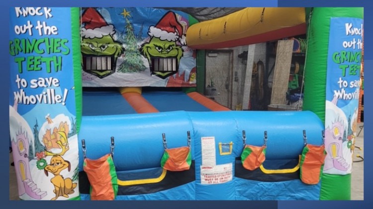 Knock the Grinches Teeth Inflatable