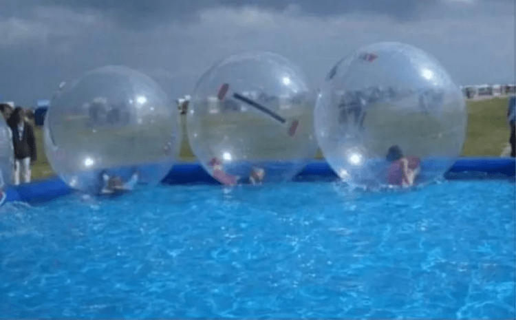 Water balls with pool