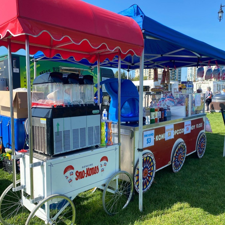 9' Carnival Cart (includes 3 machines)