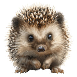 cute hedgehog animal sticker adorable and realistic hedgehog illus 1 Mini Petting Zoo Party Package