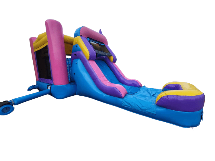 Pink and Purple Water Slide Combo