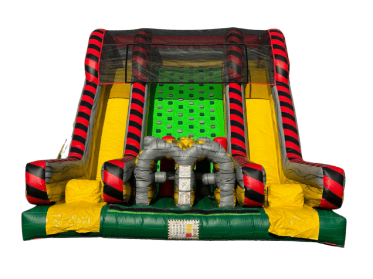 22 Foot Rockwall With Dual Slide