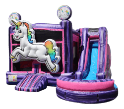 Unicorn Wet Slide Bounce