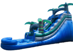 24FT TROPICAL BLUE WATERSLIDE 1770398712 24FT TALL TROPICAL BLUE WATERSLIDE