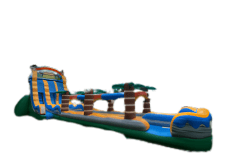 27FT Tiki Crush Waterslide with Slip and Slide