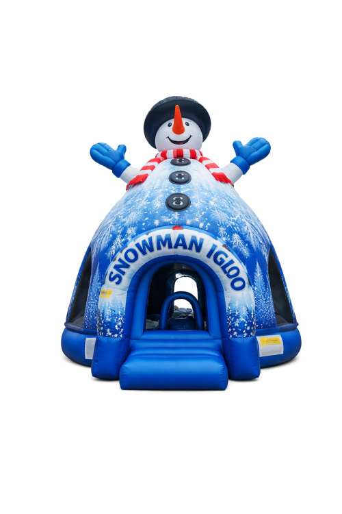 27 FT Snowman Igloo Bounce House
