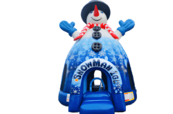 Snow Igloo Rental front 1770396665 27 FT Snowman Igloo Bounce House