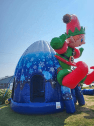 elf jumper1 rental 1770428575 Huge Life Size Elf Igloo Bounce House
